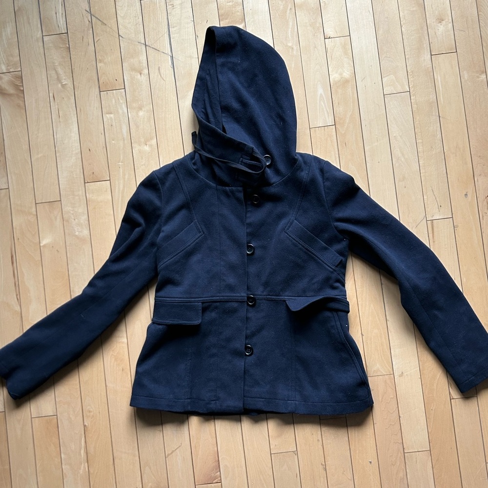 Cute spring coton jacket with hood! Stylish and comfortable!